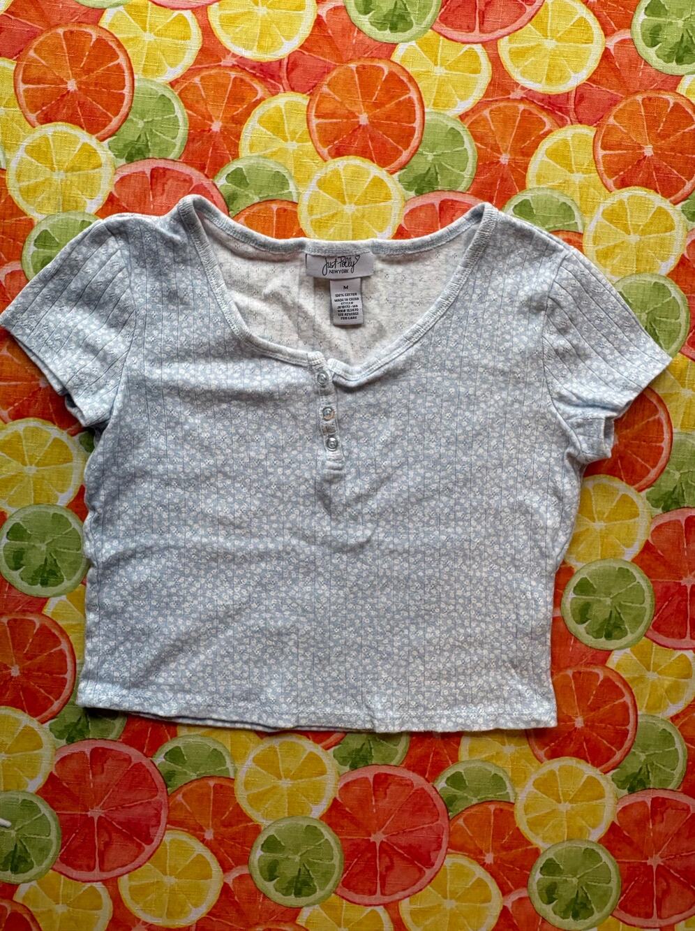 Just Polly Top Juniors Size Medium